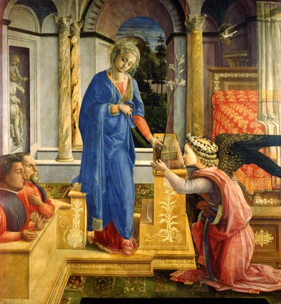 La Anunciación, Capilla Carafa, Santa Maria sopra Minerva, Roma, 1488-93 de Filippino Lippi